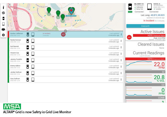 Know what’s going on – and take action – when seconds count : Real-time worker health & safety notifications, Incident & compliance awareness, management & reports and IT-free maintenance
