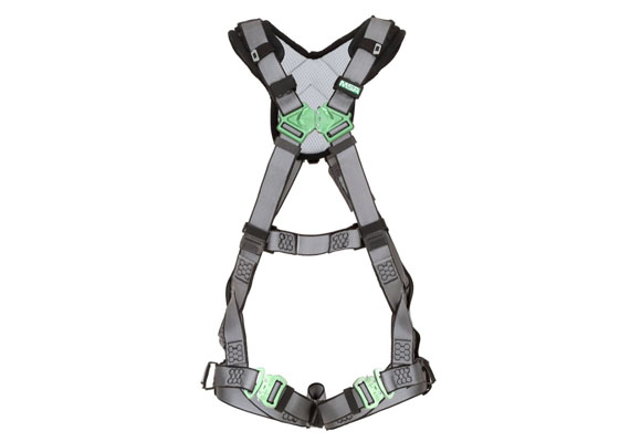 Featuring a patent-pending RaceFLEX™ buckle, bulky chest straps are eliminated for a close and comfortable fit. The athletic cut of the V-FIT harness contours to the body, improving upper torso movement on the job, while soft shoulder padding helps to eliminate pressure points and chafing for all day comfort.