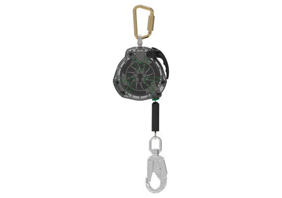 With premium  stainless steel components and innovative engineering, the V-TEC Self Retracting Lifeline incorporates a precision-made spring radial energy absorber that requires zero calibration or adjustment.  The retraction dampening feature controls cable retraction speeds preventing pre-mature and accidental load indicator deployment.