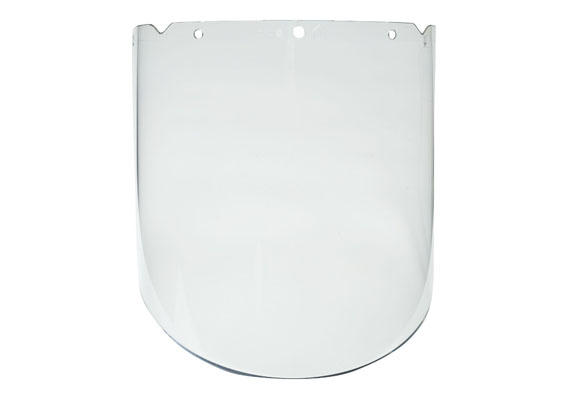 MSA molded polycarbonate visors offer superior protection from flying debris, splash, UV radiation and molten metal. Being molded makes them optically correct, and helps ensure clear vision and reduced eye fatigue. The anti-fog and anti-scratch coatings increase comfort and improve wear.