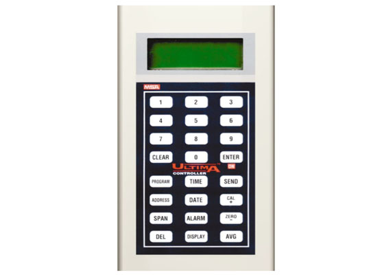 The Ultima Controller is purpose-designed and built to provide complete access to all advanced features of the Ultima and Ultima X Gas Monitors, as well as the Toxgard II Gas Monitor. Via its full-function and password-protected keypad, users can set the real time clock, set alarm levels, change span-gas values, display date of last calibration, display minimum, maximum and average gas values, change address and set future calibration time/date in addition to providing basic calibration functions.
