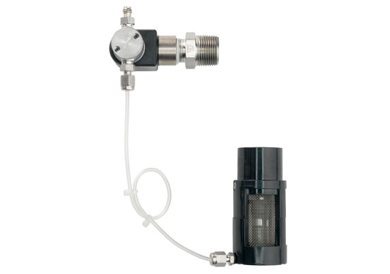 The Automatic Remote Gas Calibrator (ARGC) allows the calibration gas to be applied to the catalytic bead sensor from easily accessible locations. The ARGC is used for blocking ambient air and redirecting methane to the catalytic sensor for calibration or testing sensor accuracy. The ARGC tests or calibrates the General Monitors catalytic sensor with 50% LEL methane. The unit is capable of calibrating gas at wind velocities up to 50 mph. Note: the RGC (P/N 80153-1), used manually with a pressure regulator (P/N 80147-1), is suitable for calibrating with any light hydrocarbon.